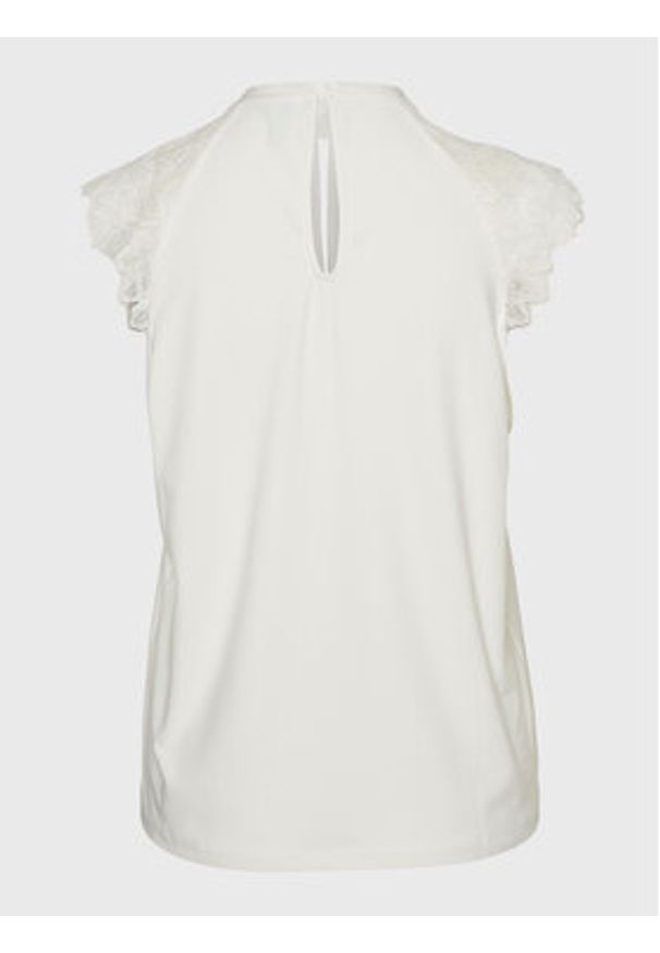 Vero Moda Bluzka Milla 10226072 Biały Regular Fit. Kolor: biały. Materiał: syntetyk