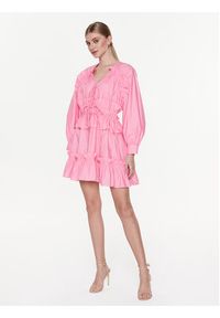 MSGM Sukienka codzienna 3441MDA03 237125 Różowy Regular Fit. Okazja: na co dzień. Kolor: różowy. Materiał: bawełna. Typ sukienki: proste. Styl: casual #5
