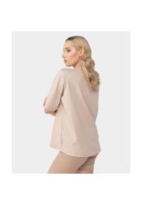 Koszulka Carpatree Cozy Leisure beżowa. Kolor: beżowy. Materiał: bawełna