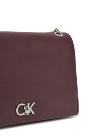 Calvin Klein Torebka K60K612810 Bordowy. Kolor: czerwony. Materiał: skórzane