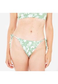 Dół kostiumu kąpielowego surfingowego damski Roxy Flower. Kolor: zielony. Materiał: nylon, elastan