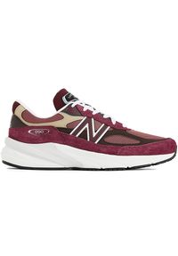 Buty unisex New Balance U990BT6 – bordowe. Kolor: czerwony. Materiał: guma, materiał, skóra. Szerokość cholewki: normalna. Sport: bieganie