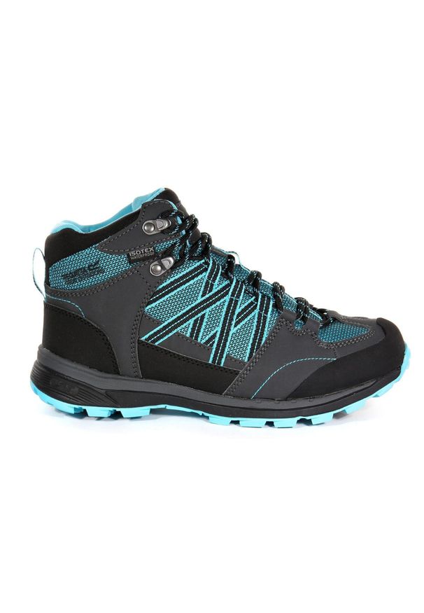 Buty trekkingowe damskie Regatta Samaris II Mid wodoodporne. Kolor: niebieski. Materiał: poliester, guma