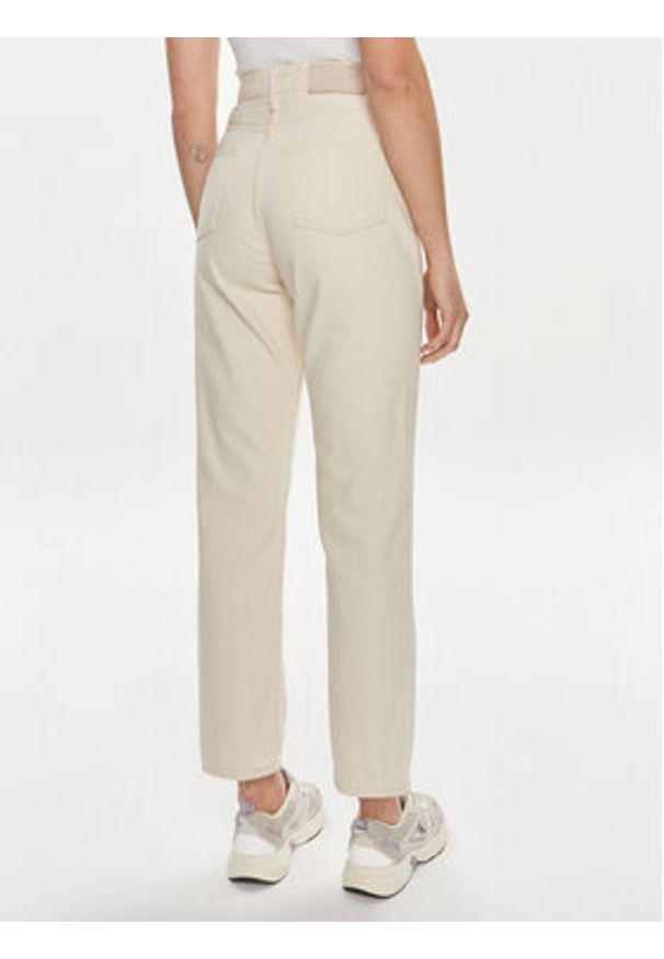 Calvin Klein Jeansy K20K206573 Écru Slim Fit