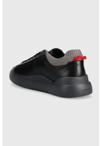 Hugo - HUGO sneakersy Blake kolor czarny 50504401. Nosek buta: okrągły. Zapięcie: sznurówki. Kolor: czarny. Materiał: guma #3
