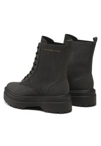 TOMMY HILFIGER - Tommy Hilfiger Trapery Feminine Essential Canvas FW0FW07357 Czarny. Kolor: czarny. Materiał: materiał #5