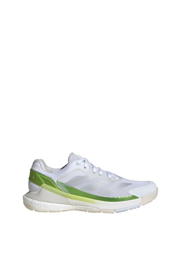 Adidas - Buty Crazyquick BOOST Padel. Zapięcie: zamek. Kolor: biały, żółty, wielokolorowy. Sport: tenis