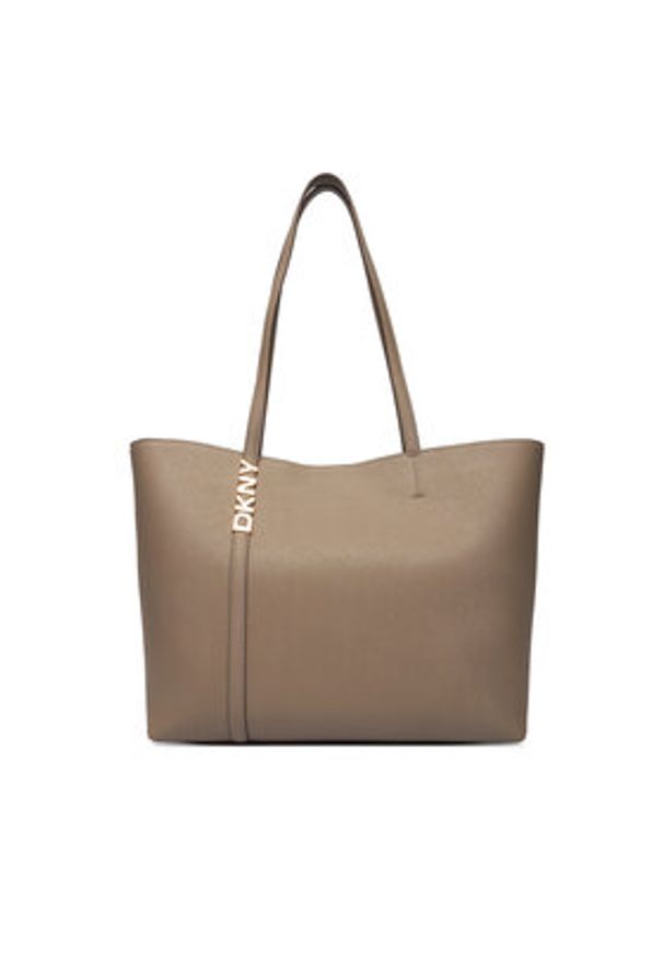 DKNY Torebka R52AKG54 Beżowy. Kolor: beżowy. Materiał: skórzane