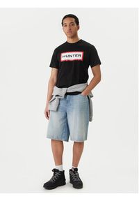 Hunter T-Shirt Halton HARM0019252 Czarny Regular Fit. Kolor: czarny. Materiał: bawełna #3