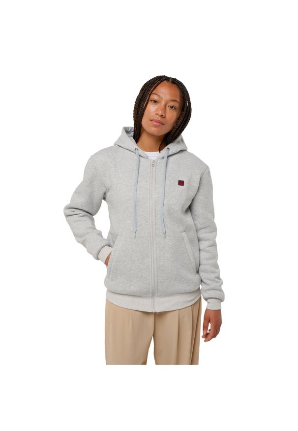 G-HEAT - Podgrzewana bluza z kapturem. Typ kołnierza: kaptur. Kolor: szary. Sport: turystyka piesza