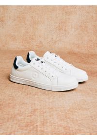 Big-Star - Sneakersy męskie ze skóry ekologicznej białe NN174282 101. Okazja: na co dzień. Kolor: biały. Materiał: skóra ekologiczna #5