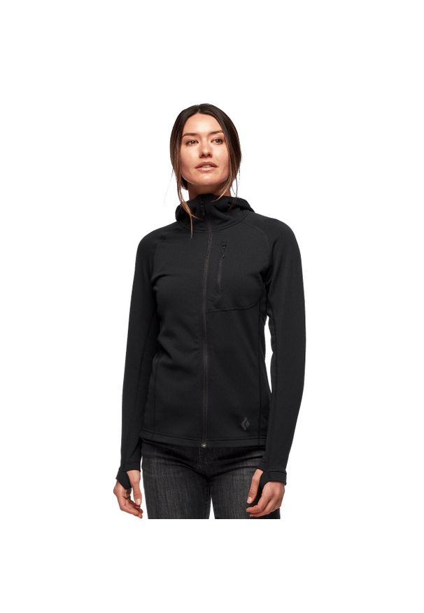 Bluza trekkingowa damska Black Diamond Coefficient. Kolor: czarny. Styl: sportowy. Sport: turystyka piesza