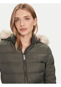 Tommy Jeans Kurtka puchowa Essential DW0DW18864 Zielony Slim Fit. Kolor: zielony. Materiał: syntetyk #7