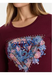 Guess Bluzka W5BI74 J1314 Czerwony Slim Fit. Kolor: czerwony. Materiał: bawełna #2