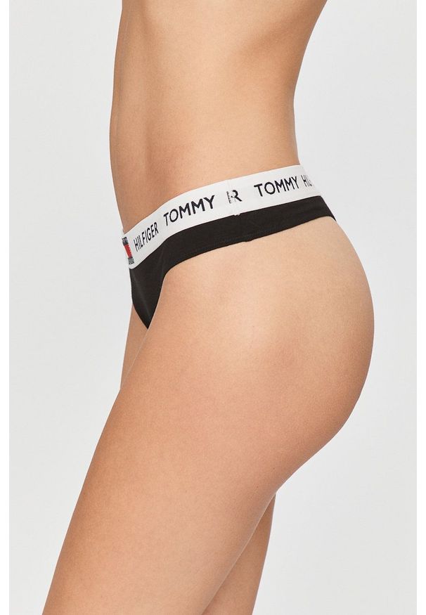 TOMMY HILFIGER - Tommy Hilfiger - Stringi UW0UW02198. Kolor: czarny