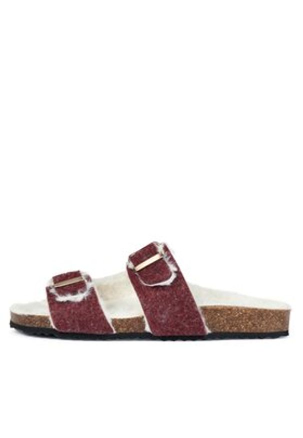 Geox Kapcie D Brionia D36LSA 000NY C7357 Bordowy. Kolor: czerwony. Materiał: materiał