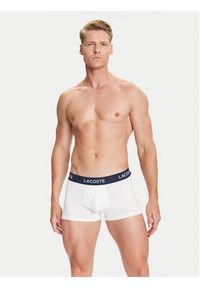 Lacoste Komplet 5 par bokserek 5H1292 Biały. Kolor: biały. Materiał: bawełna