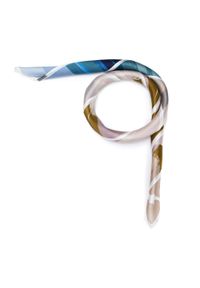 Wittchen - Damska apaszka jedwabna wzorzysta duża. Okazja: na spotkanie biznesowe, na co dzień. Kolor: niebieski, wielokolorowy, szary. Materiał: jedwab. Sezon: lato. Styl: casual, elegancki, biznesowy #2