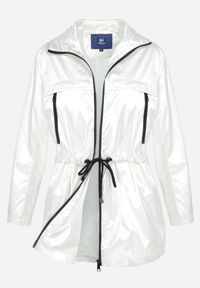 Born2be - Biała Kurtka Layna. Typ kołnierza: kołnierzyk stójkowy. Kolor: biały. Materiał: materiał. Długość rękawa: długi rękaw. Długość: długie #7