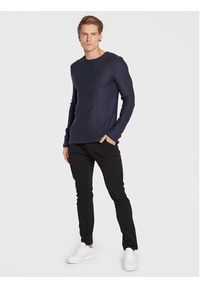 !SOLID - Solid Sweter Jarah 21104152 Granatowy Regular Fit. Kolor: niebieski. Materiał: bawełna #5