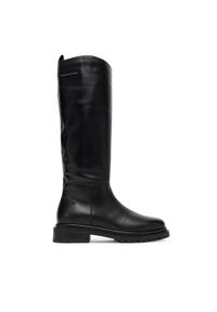 Karl Lagerfeld - KARL LAGERFELD Kozaki KL47595 Czarny. Kolor: czarny. Materiał: skóra
