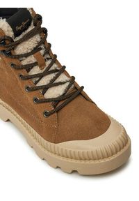 Pepe Jeans Trapery PLS50538 Brązowy. Kolor: brązowy. Materiał: zamsz, skóra #7