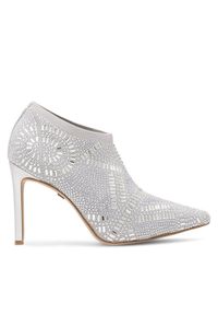 Nine West Półbuty MAJDY FF-1717 Srebrny. Kolor: srebrny. Materiał: materiał #1