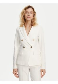 Morgan Marynarka 251-VPKY.F Biały Slim Fit. Kolor: biały. Materiał: bawełna