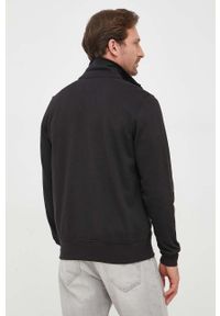 TOMMY HILFIGER - Tommy Hilfiger bluza męska kolor czarny gładka. Kolor: czarny. Długość rękawa: długi rękaw. Długość: długie. Wzór: gładki #5