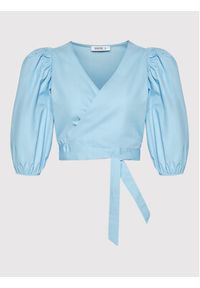 DeeZee Bluzka Doris DZ039 Niebieski Regular Fit. Kolor: niebieski. Materiał: bawełna #5