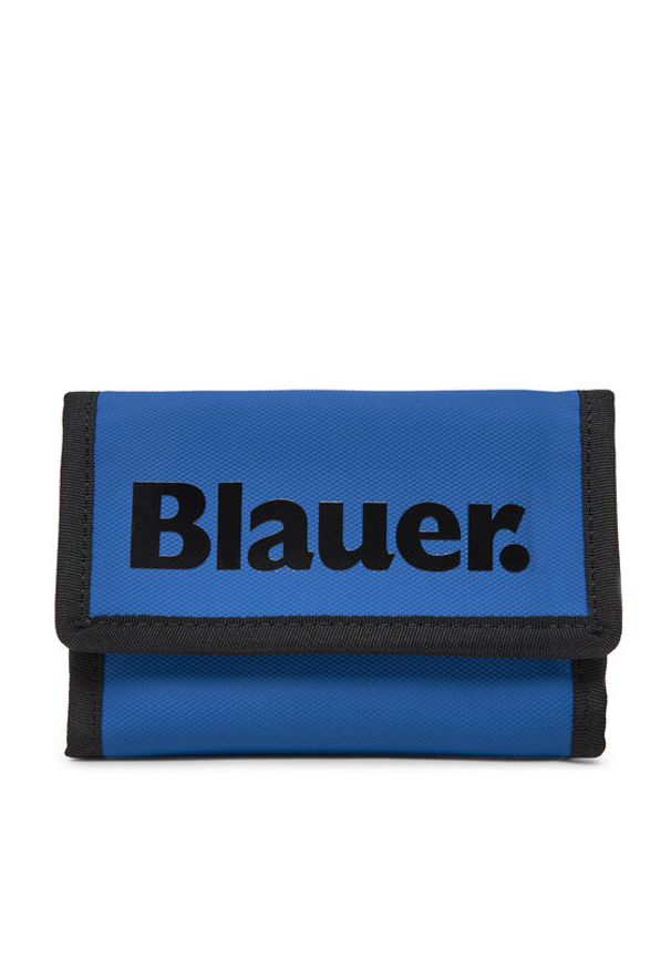 Blauer Duży Portfel Męski S5STRAP01/SPL Niebieski. Kolor: niebieski. Materiał: materiał
