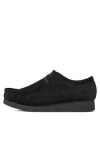 Clarks Mokasyny Wallabee Evo 261728207 Czarny. Kolor: czarny. Materiał: skóra, zamsz