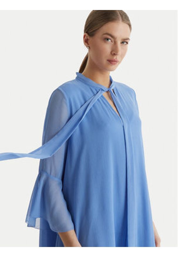 JOOP! Sukienka koktajlowa Denia 30102010 Błękitny Regular Fit. Kolor: niebieski. Materiał: syntetyk. Styl: wizytowy