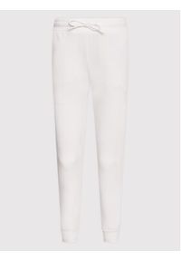 Guess Spodnie dresowe V2YB18 K7UW2 Biały Regular Fit. Kolor: biały. Materiał: wiskoza