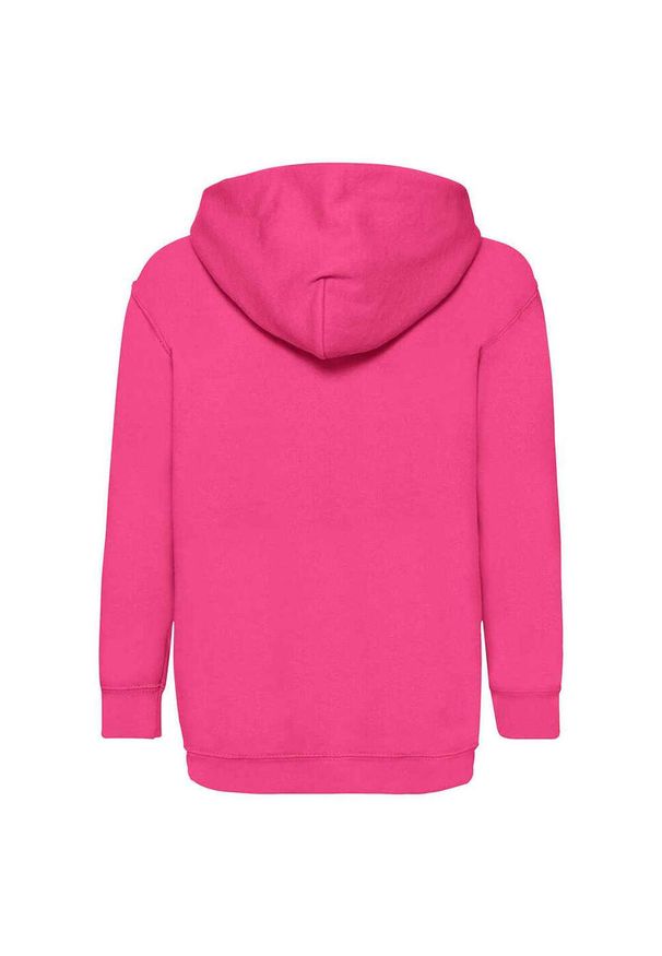 FRUIT OF THE LOOM - Bluza Z Kapturem Dla Dzieci. Typ kołnierza: kaptur. Kolor: różowy