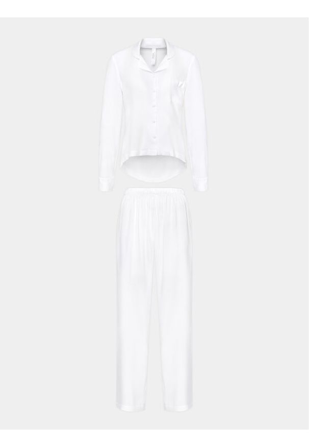 Bluebella Piżama Tarcon 41840-WH Biały Regular Fit. Kolor: biały. Materiał: wiskoza