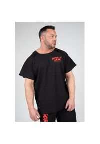 GORILLA WEAR - Koszulka fitness męska Gorilla Wear Augustine Old School Work Out Top. Kolor: czerwony, wielokolorowy, czarny. Sport: fitness