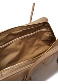 Calvin Klein Torebka Emblem Trio Large Work Bag LV04F3368G Beżowy. Kolor: beżowy. Materiał: skórzane #3