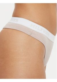 TOMMY HILFIGER - Tommy Hilfiger Stringi UW0UW05539 Beżowy. Kolor: beżowy. Materiał: bawełna, syntetyk #4