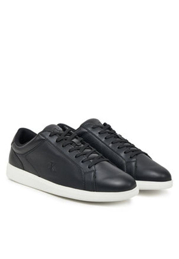 Calvin Klein Jeans Sneakersy Low Profile Cupsole Cm YM0YM01190 Czarny. Kolor: czarny. Materiał: skóra