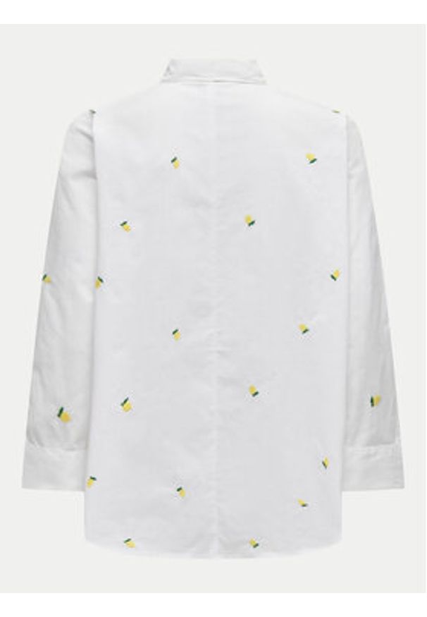 only - ONLY Koszula 15283743 Biały Box Fit. Kolor: biały. Materiał: bawełna