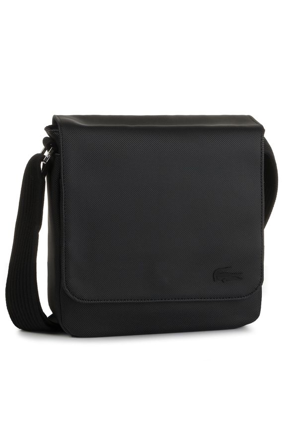 Lacoste - Saszetka LACOSTE - Flap Crossover Bag NH2341HC Black 000. Kolor: czarny. Materiał: skóra