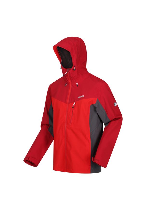 Birchdale Regatta męska turystyczna kurtka z membraną. Kolor: czerwony. Materiał: poliester. Sport: turystyka piesza