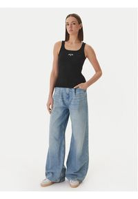 Guess Jeans Top W6GPZ2 KA0H1 Czarny Slim Fit. Kolor: czarny. Materiał: bawełna #2