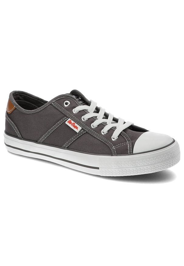 Szare Trampki Lee Cooper Modne Buty Męskie. Okazja: na uczelnię, na co dzień, do pracy. Wysokość cholewki: przed kostkę. Kolor: szary. Materiał: guma, materiał. Szerokość cholewki: normalna. Styl: casual