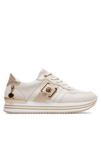 Remonte Sneakersy D1322-60 Beżowy. Kolor: beżowy. Materiał: skóra