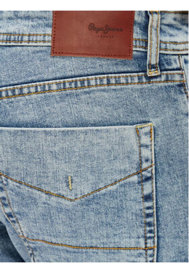 Pepe Jeans Jeansy Stanley PM207390 Niebieski Slim Fit. Kolor: niebieski