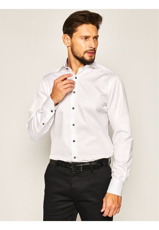 Stenströms Koszula 684111 1176 Biały Slim Fit. Kolor: biały