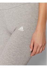 Adidas - adidas Legginsy Loungewear Essentials Logo GL0638 Szary Slim Fit. Kolor: szary. Materiał: bawełna #4