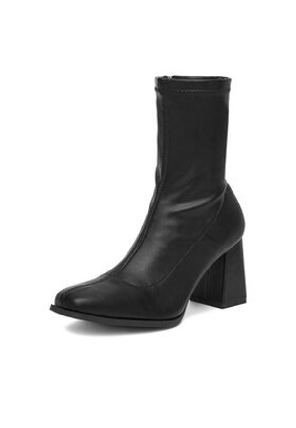 DeeZee Botki BZRB0804-4 Czarny. Kolor: czarny. Materiał: materiał